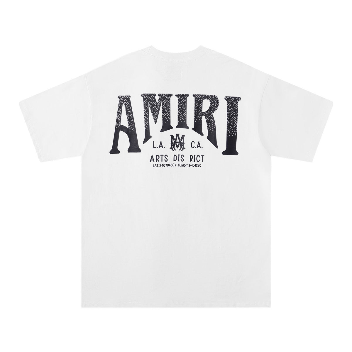 AMIRI Silver Letter Graphic Short-Sleeve T-Shirt — back