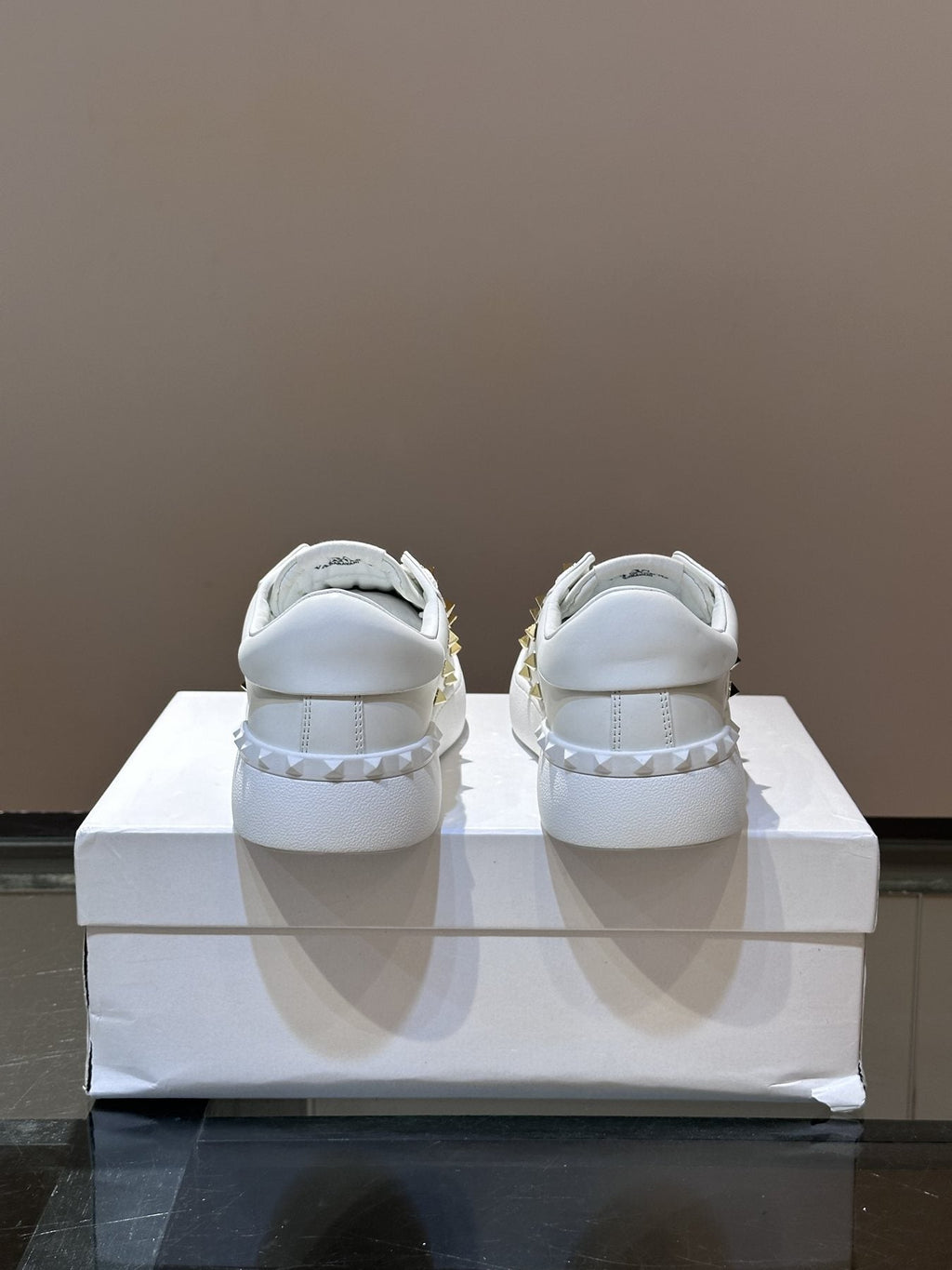 Valentino Gold Stud Low-Top Sneakers — back