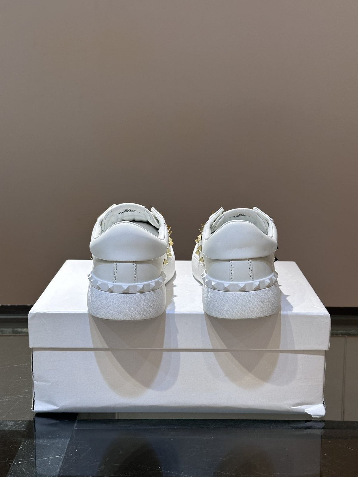 Valentino Gold Stud Low-Top Sneakers — back