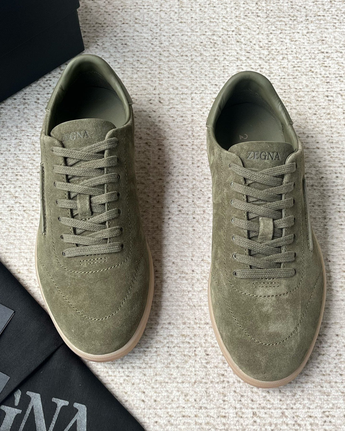 Zegna Triple Stitch Monte Low-Top Sneakers — front