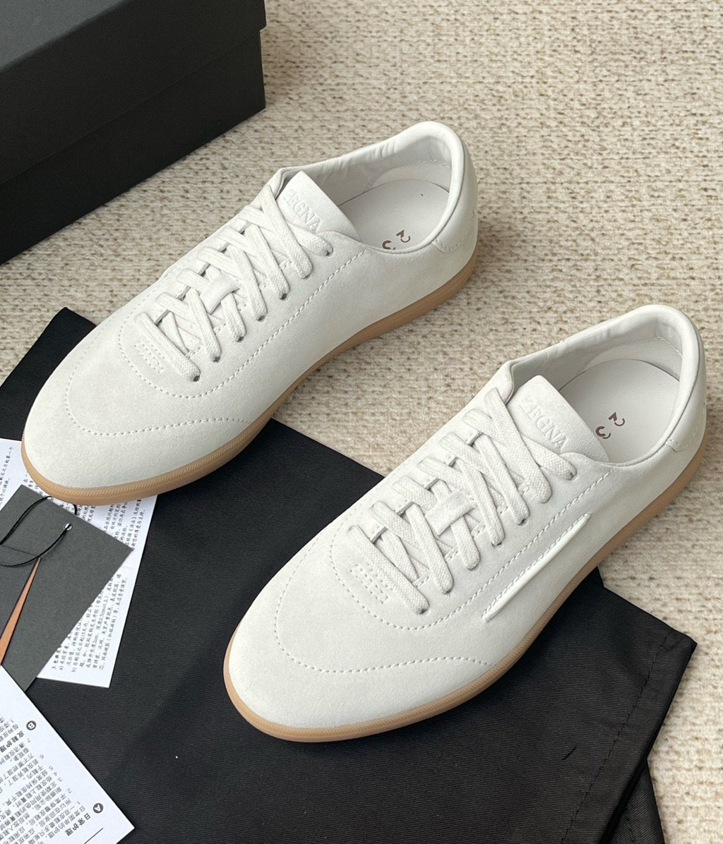 Zegna Triple Stitch Monte Low-Top Sneakers — front