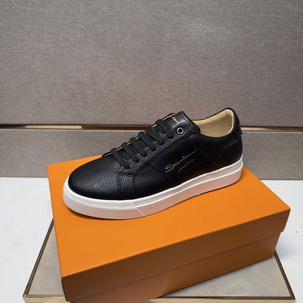 Santoni Textured Low-Top Sneakers — side