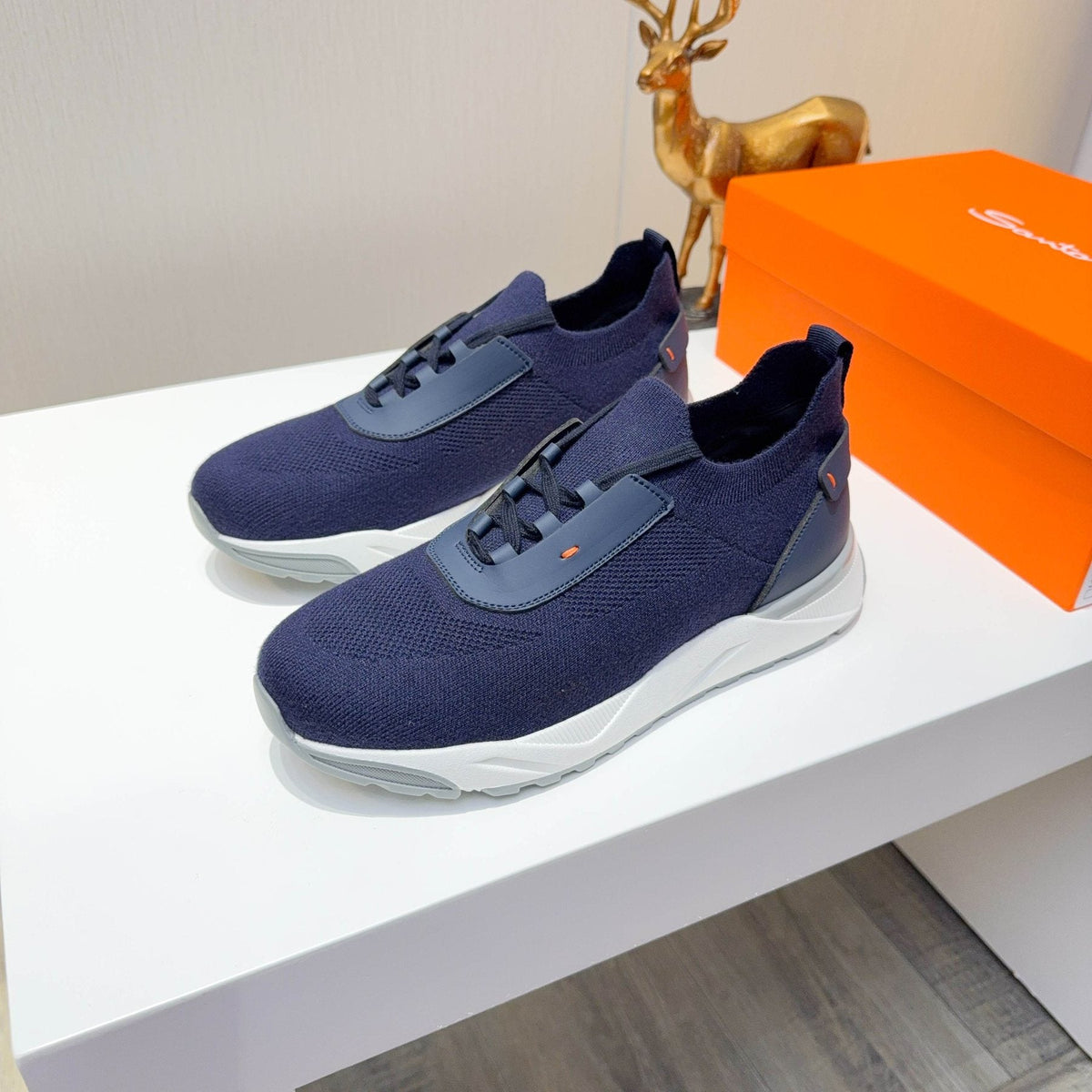 Santoni Knit Low-Top Sneakers — front