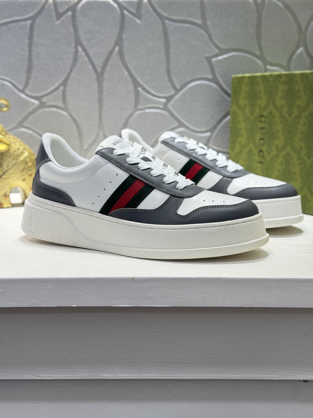 Gucci Web Stripe Low-Top Sneakers — hero