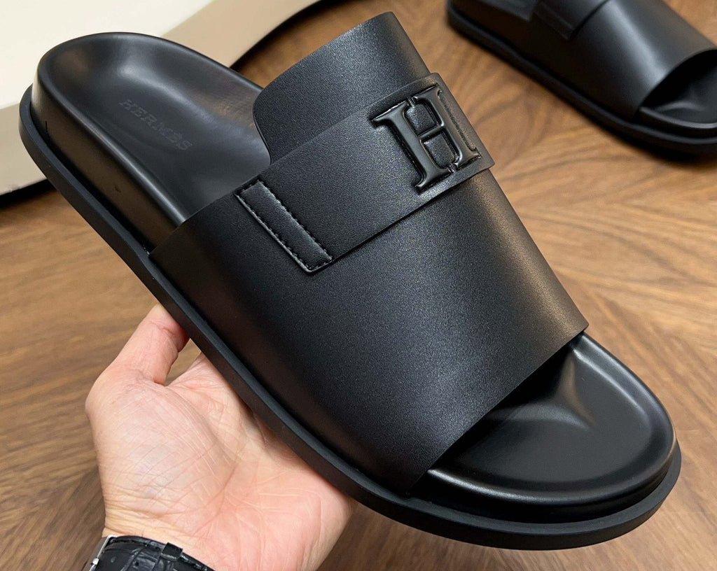 Hermès H Hardware Slide Sandals — front